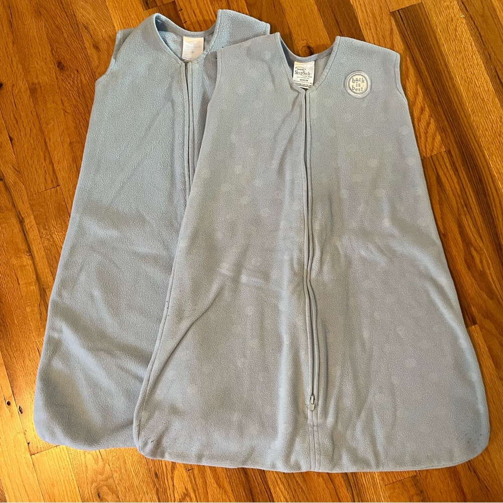 Bundle of 2 Fleece Halo Sleep Sacks Size M